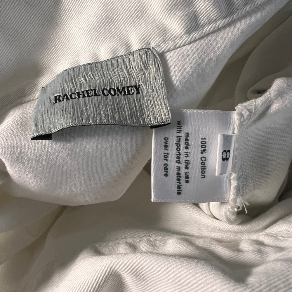 Rachel Comey Workwear Coverall Jumpsuit White Denim Utility Oversize Pockets 8 - Picture 5 of 10